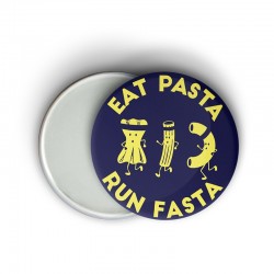 Magnet message fun running - Eat pasta run fasta - Cadeau course à pied