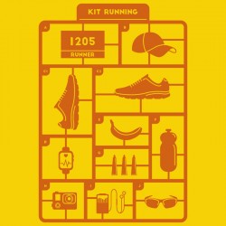 t-shirt running fun et original - kit running (idée cadeau course à pied)