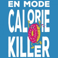t-shirt running humoristique - En mode calorie killer - donut - idée cadeau course à pied